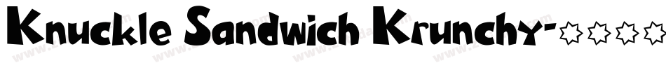 Knuckle Sandwich Krunchy字体转换